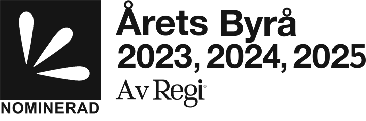 Nominering till årets byrå av Regi
